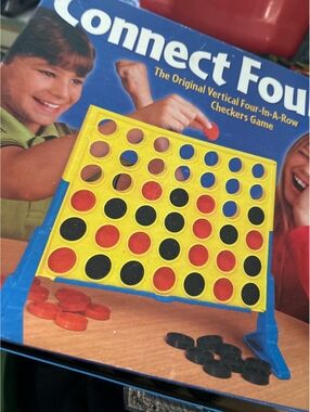 Hasbro Connect Four Classic Vertical Four-In-A-Row Checkers Game